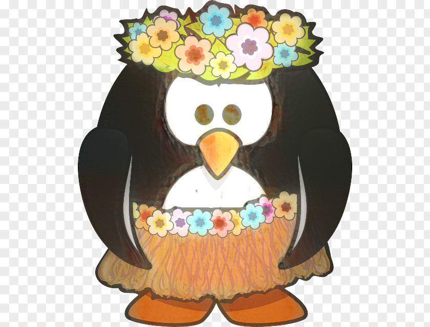 Penguin Owl Cement Tile PNG