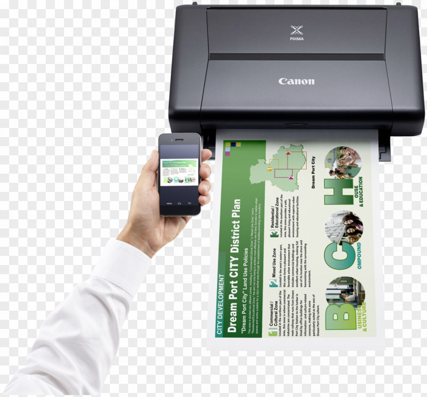 Printer Inkjet Printing Canon PIXMA IP110 Ink Cartridge PNG