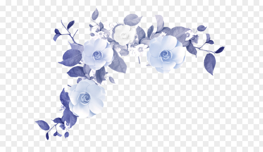 Purple Flower Illustration Wind Blue Clip Art PNG