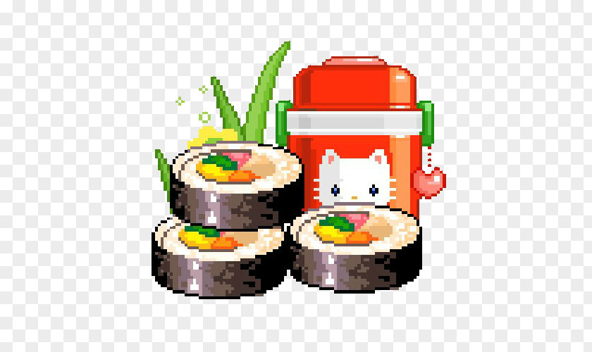 Sushi Pixel Art PNG