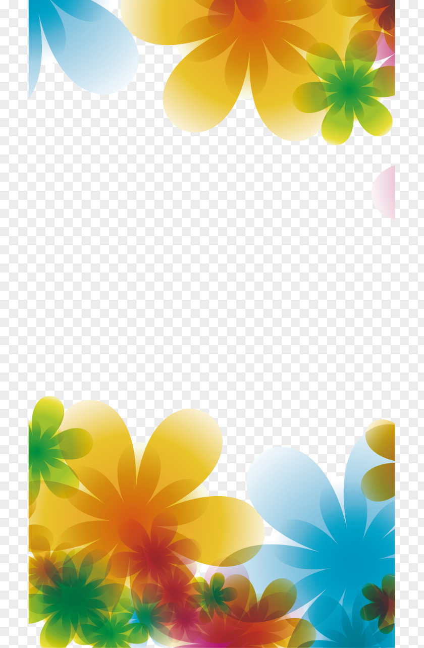 Vector Floral Material Euclidean Wallpaper PNG