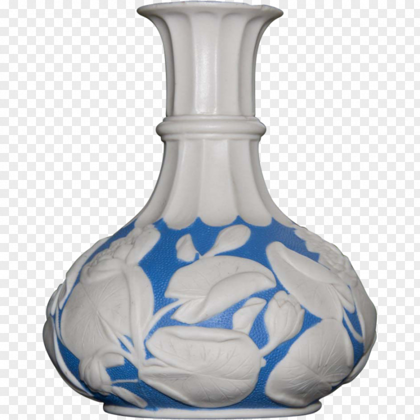 Blue And White Porcelain Bowl Vase Cobalt Glass Pottery PNG