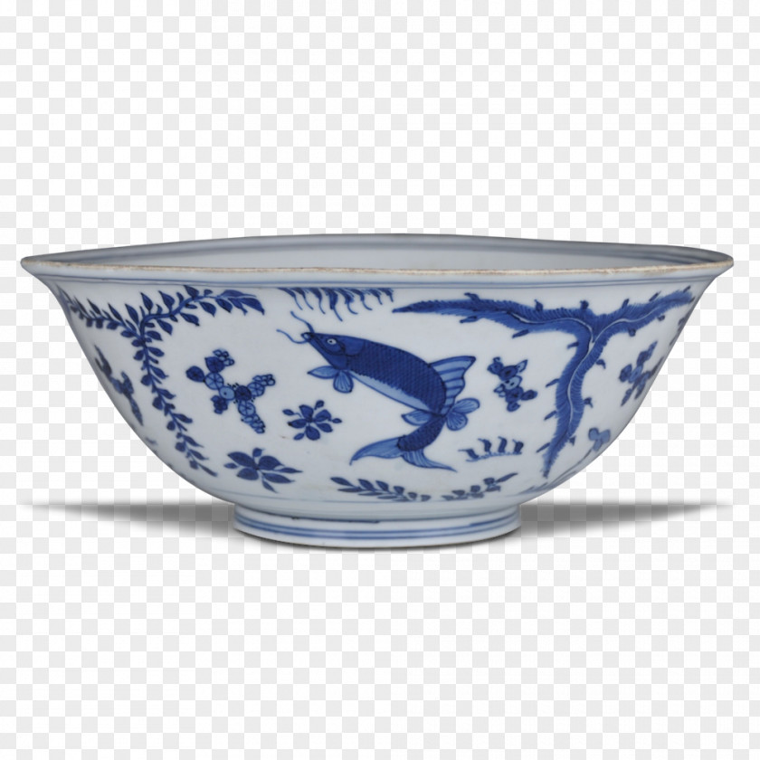 Dynasty Ming Bowl Ceramic Blue And White Pottery Porcelain Tableware PNG