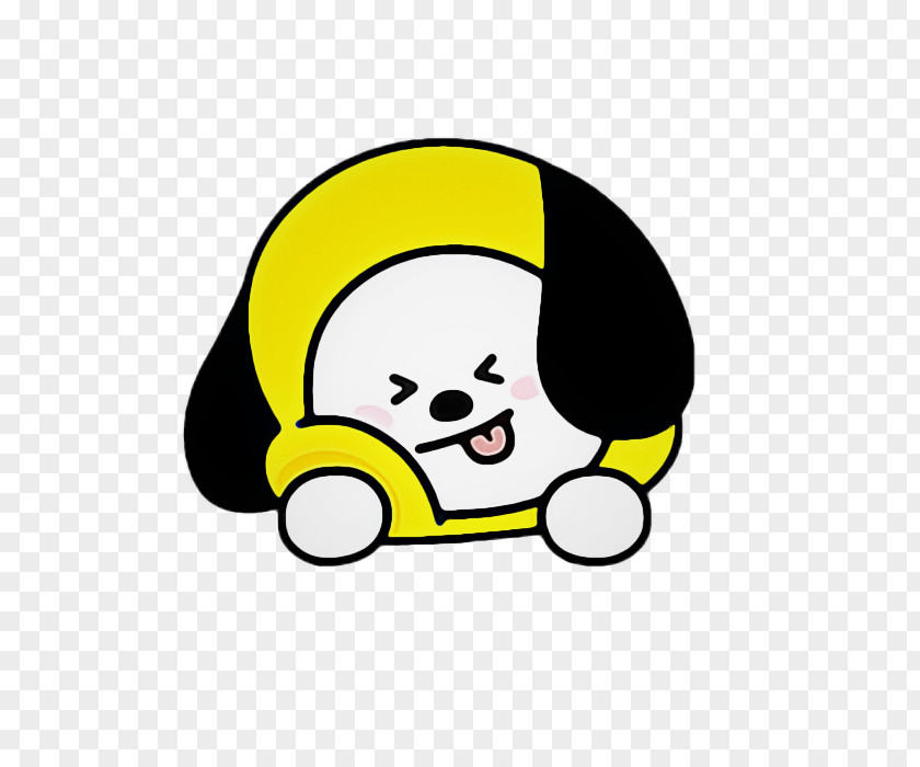 Fictional Character Sticker Yellow Cartoon Clip Art Line Technology PNG