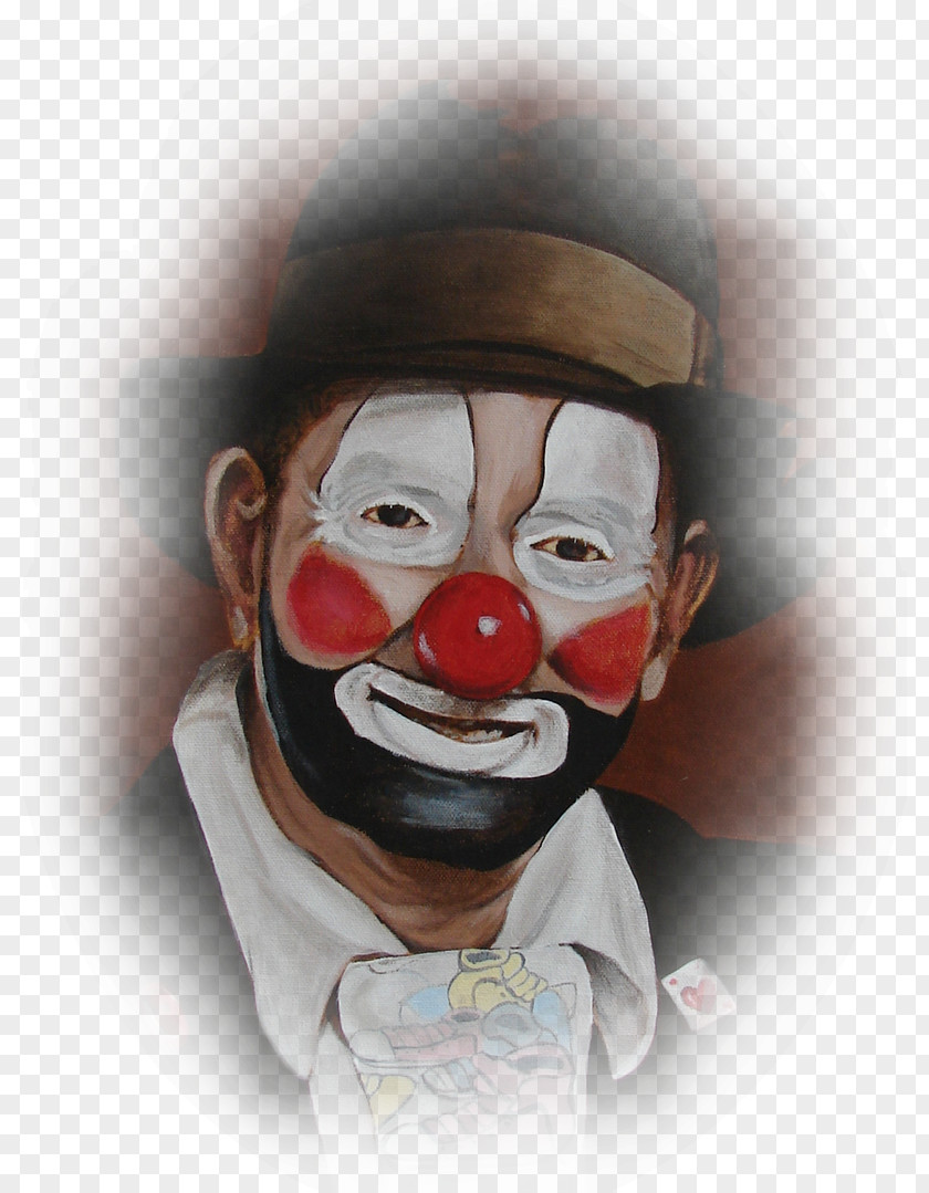 Clown Pierrot Hobo Circus Painting PNG