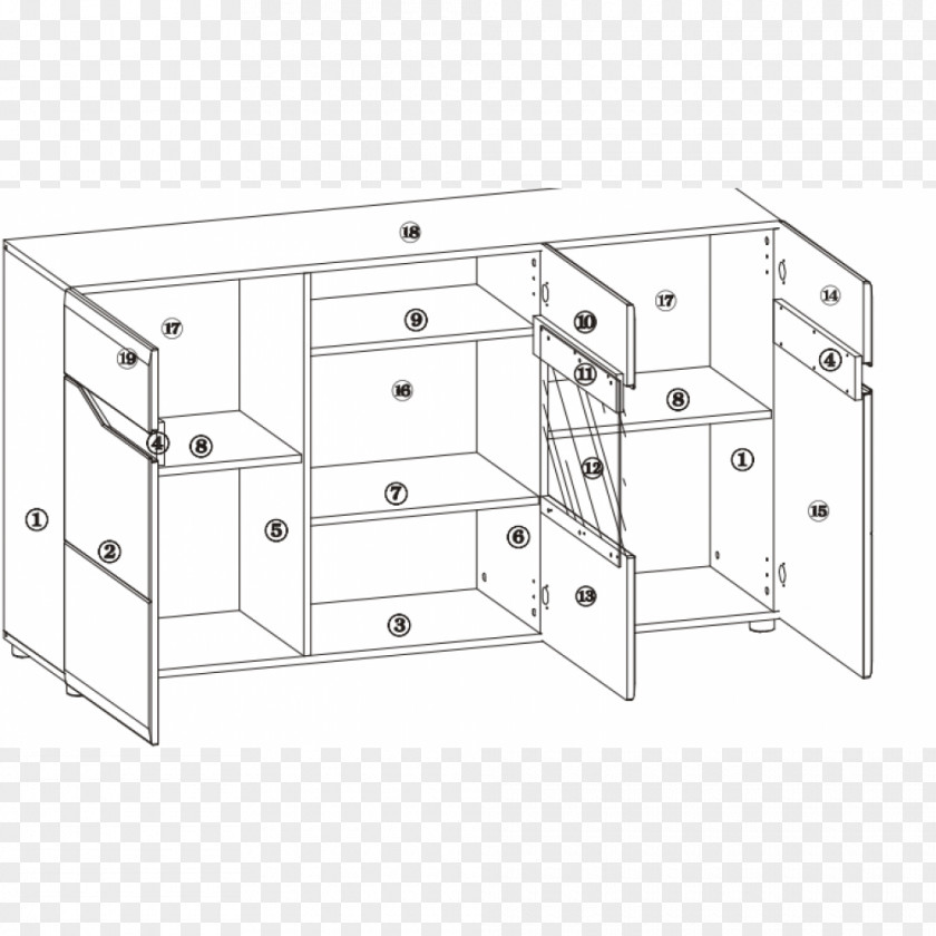 Design File Cabinets Line Angle PNG
