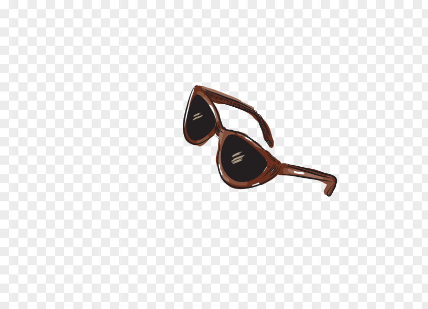Hand Drawn Sunglasses Icon PNG