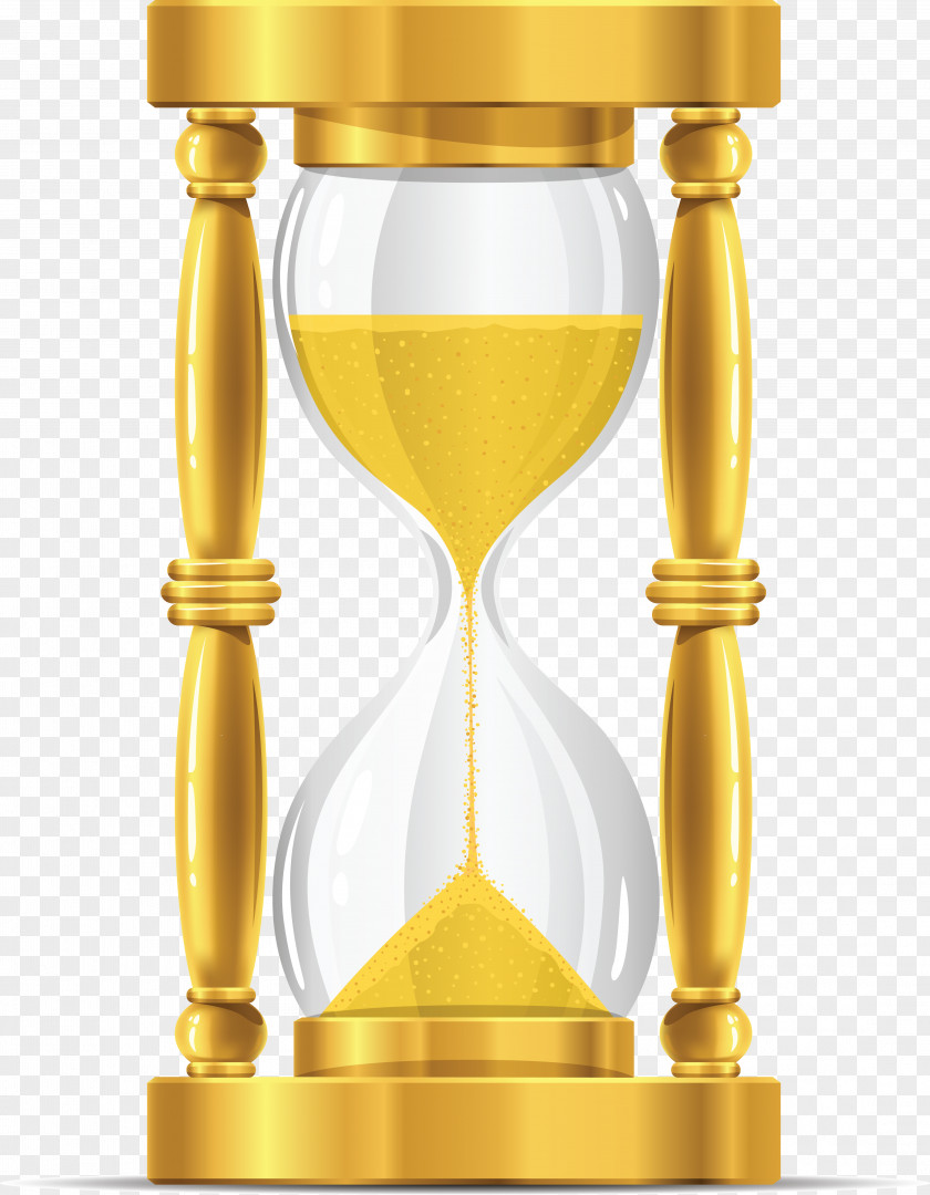 Hourglass Gold Sand Clip Art PNG