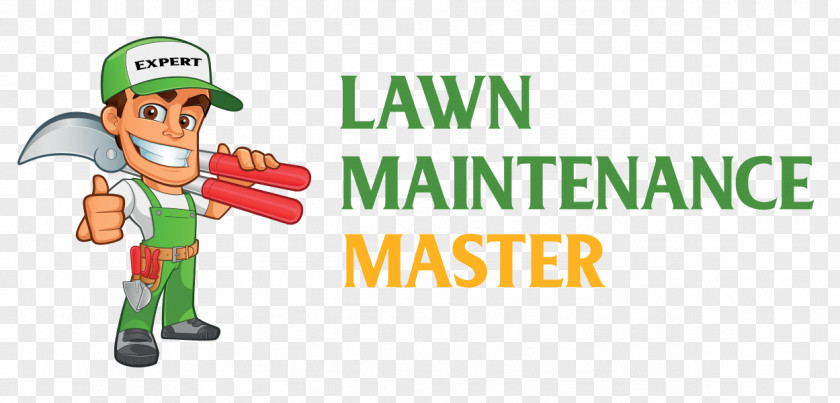 Lawn Care Logo Landscape Maintenance Yard Cartoon PNG