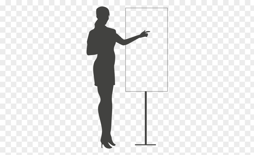 Pointing Vector Silhouette Businessperson Drawing Clip Art PNG