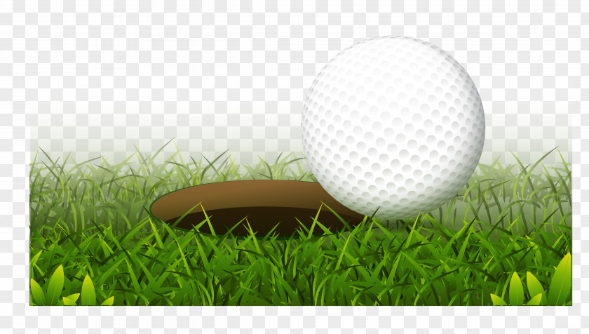 Realistic Golf Hole Ball Club PNG
