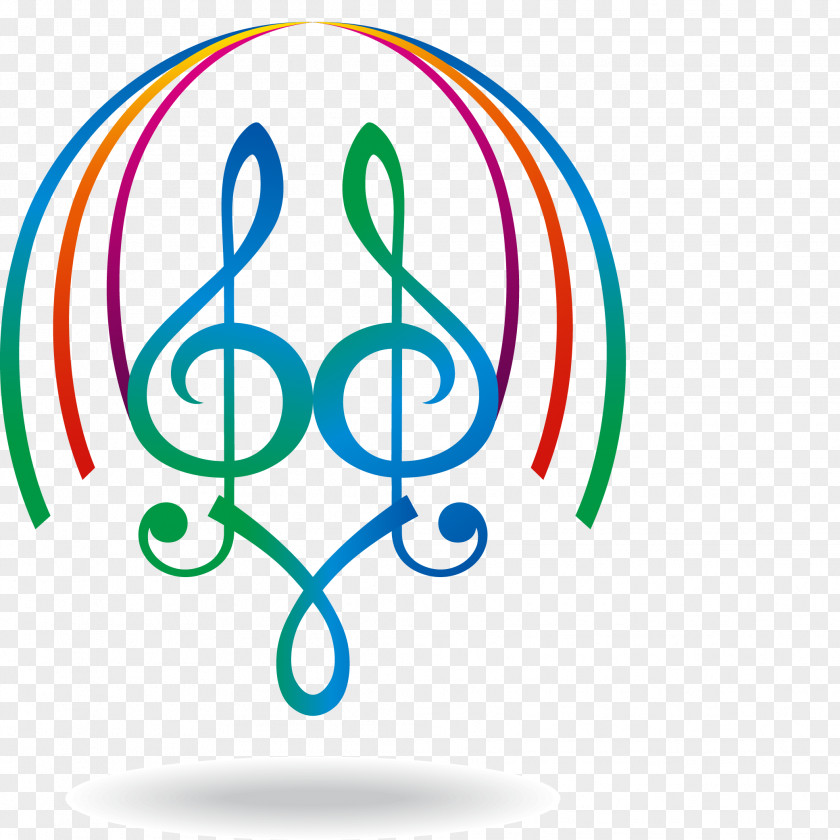 Spiral Wound Musical Note Painting PNG