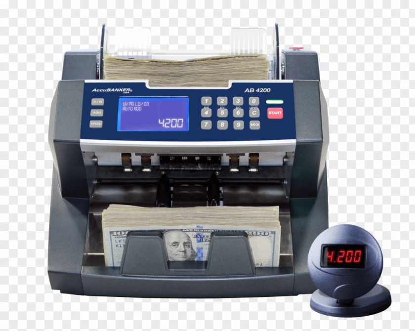 Bank Banknote Counter Currency-counting Machine Contadora De Billetes Counterfeit Money PNG