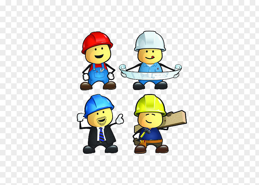 Civil Engineering Cartoon Construction Worker Architectural Laborer PNG