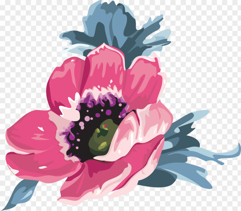 Flower Petal Pink Plant Watercolor Paint PNG
