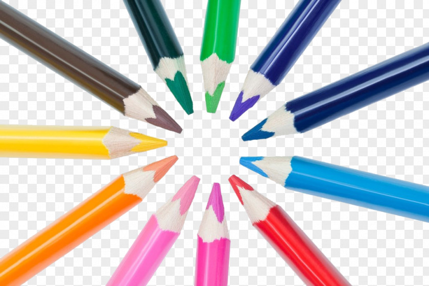 Free Color Pencil Pull Material Colored Stationery Stock Photography PNG