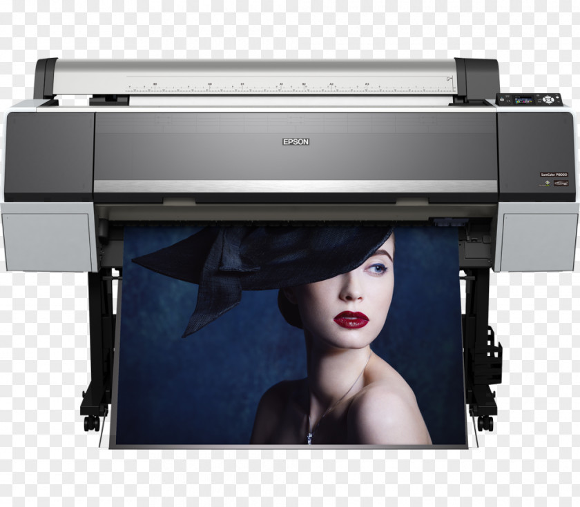 Printer Epson SureColor P8000 Wide-format Printing Ink Cartridge PNG