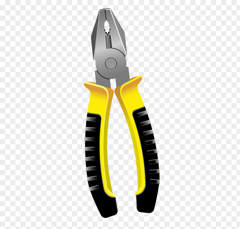 Yellow Pliers Tool PNG