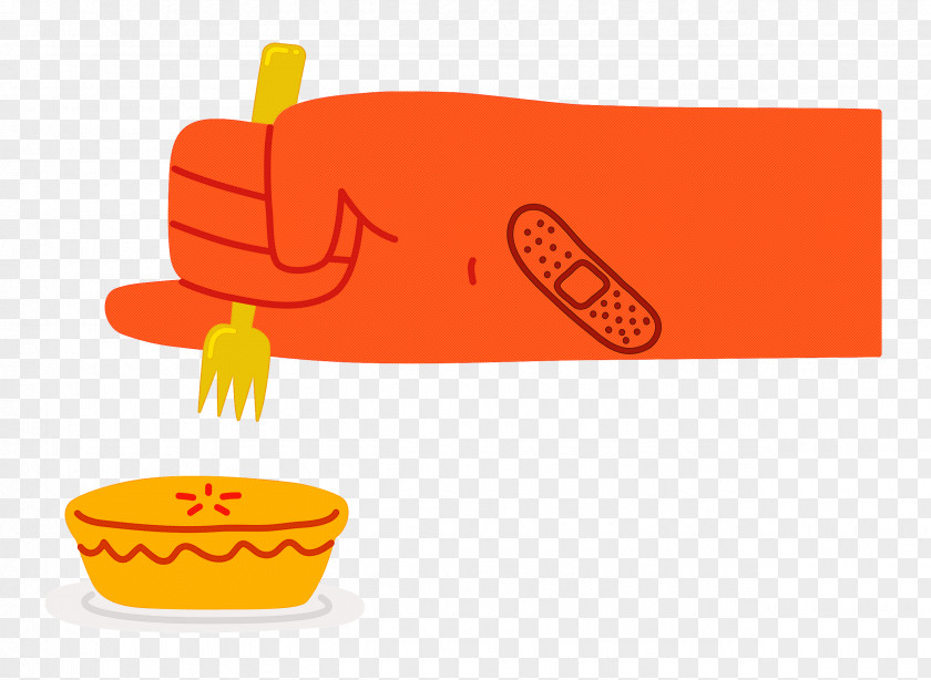 Hand Holding Pie PNG