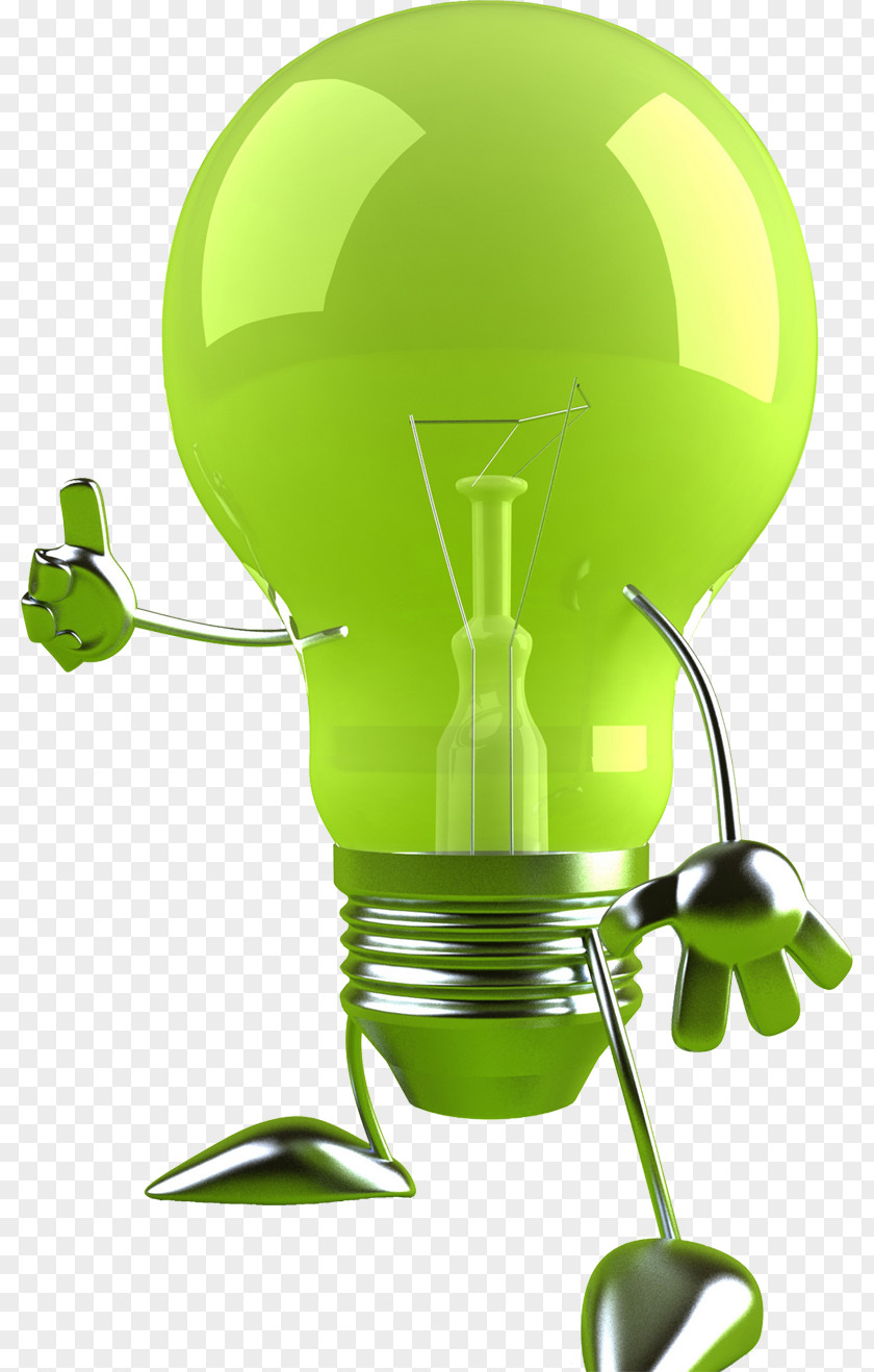 Light Bulb Incandescent Green Lamp PNG