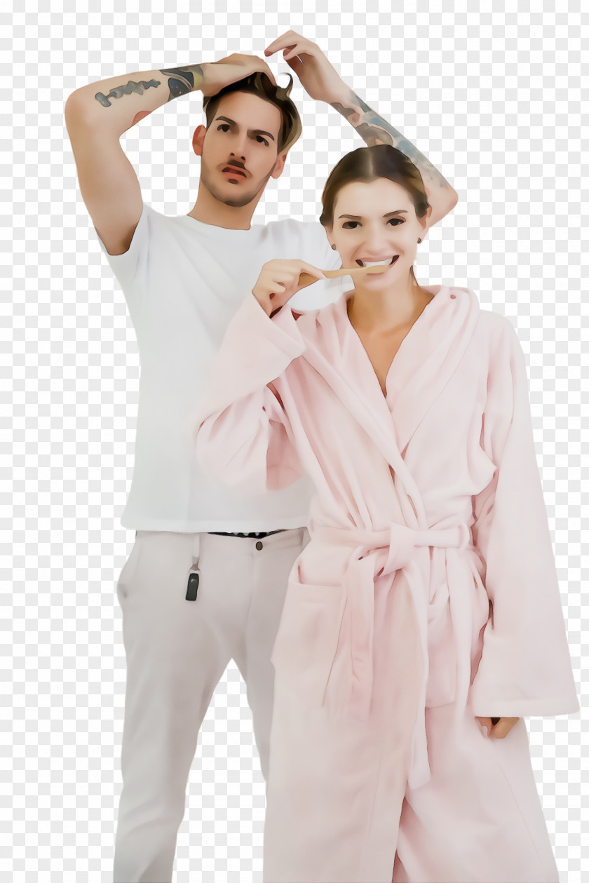 Uniform Sleeve Clothing White Nightwear Skin Pajamas PNG