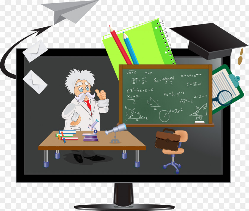 Vector Blackboard And Teacher Stock Photography Illustration PNG