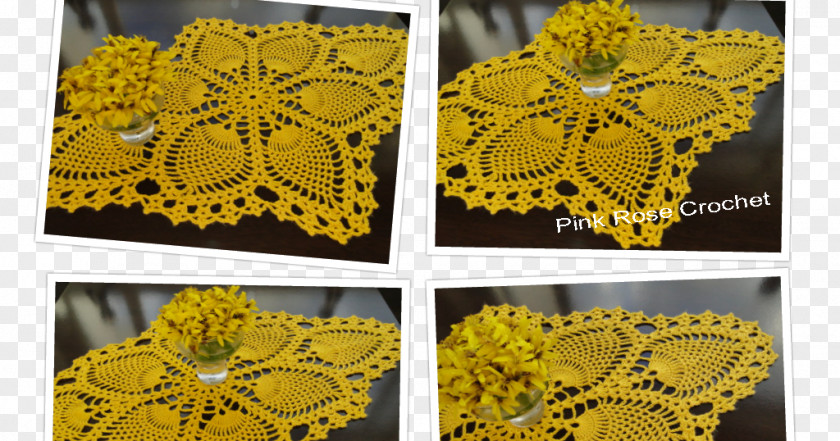 Hexagonos Needlework Crochet Lace Textile Sunflower M PNG