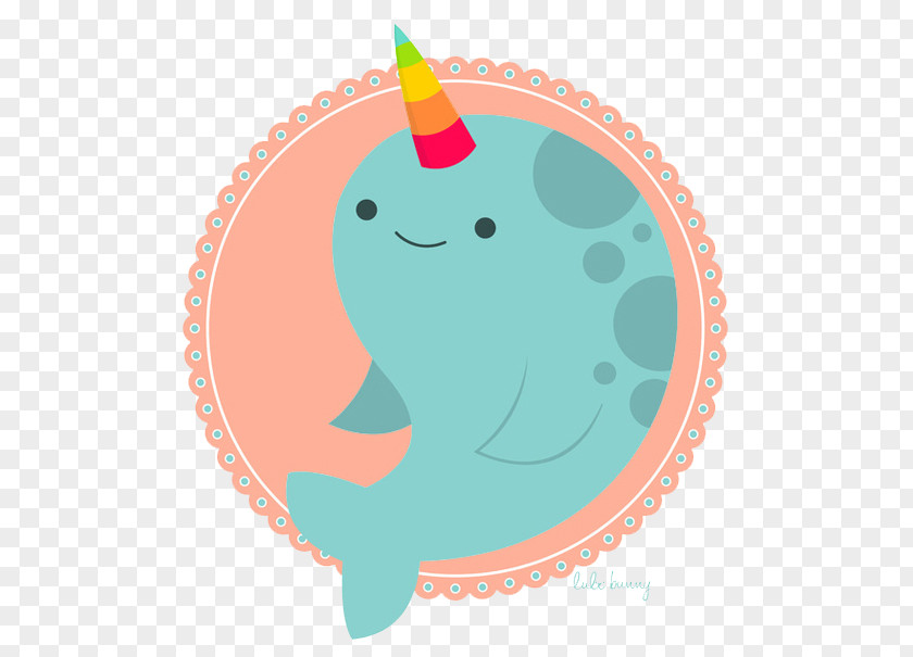 Cute Dolphin Image Tag Narwhal Puppy Illustration PNG