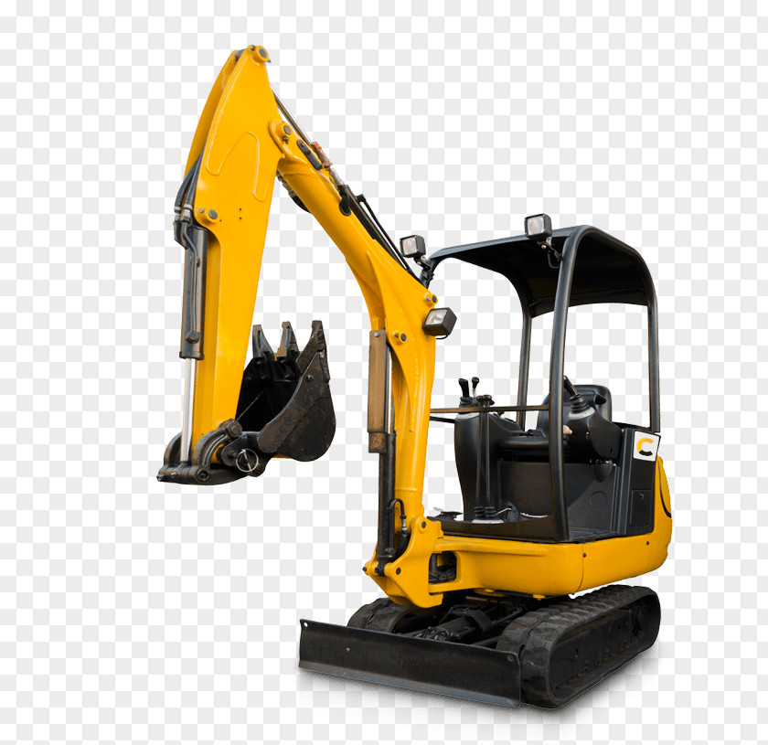Excavator Compact Architectural Engineering Heavy Machinery Bulldozer PNG
