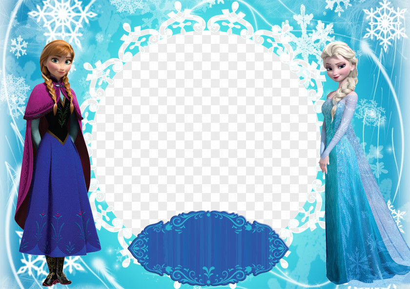 Frozen Castle Elsa Anna Olaf Picture Frames PNG