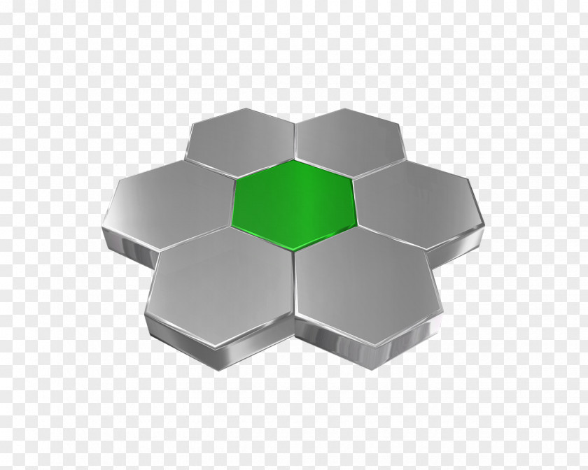 Hexagonal Tiling Metal Angle PNG