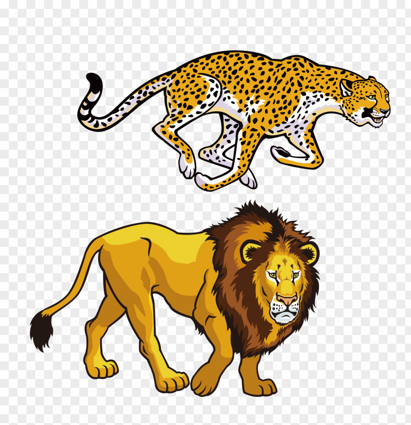 Leopard Lion Wildlife Animal Clip Art PNG