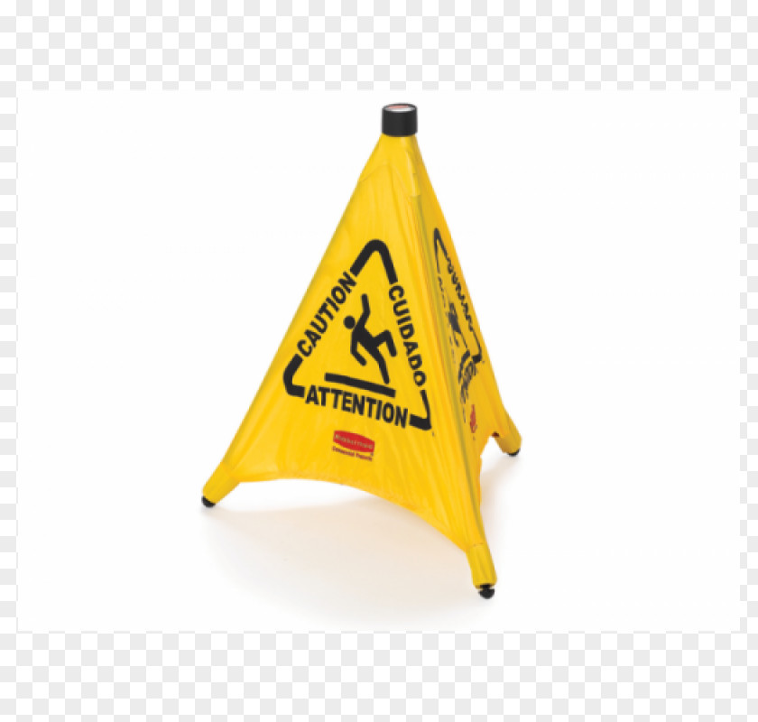 Safety Cone Floor Cleaning Warning Sign PNG