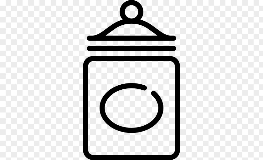 Black And White Symbol Candy Jar PNG
