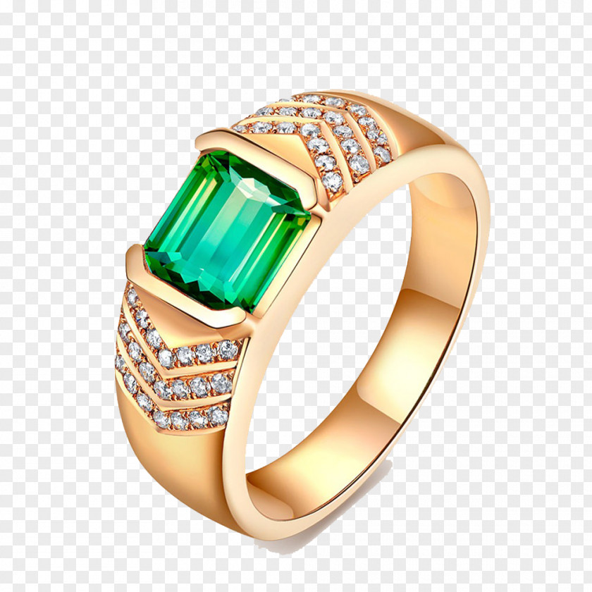 Fashion Rings Emerald Wedding Ring Diamond PNG