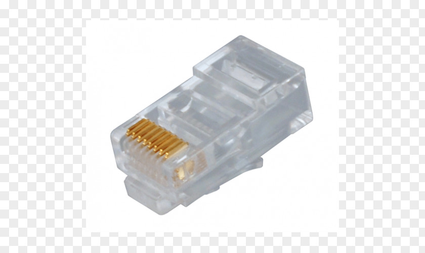 Rj45 8P8C Electrical Connector Registered Jack Category 5 Cable Twisted Pair PNG