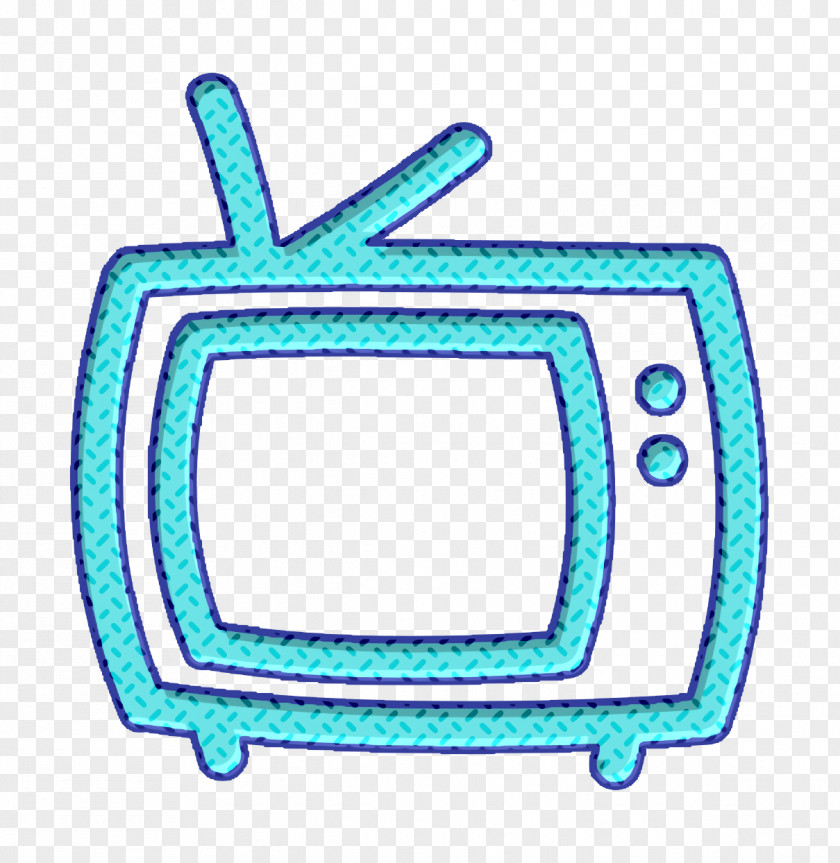 Tools And Utensils Icon Tv Hand Drawn Outline PNG