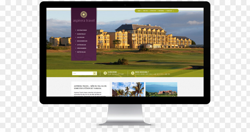 Travel India Old Course Hotel Computer Monitors Display Advertising Multimedia PNG