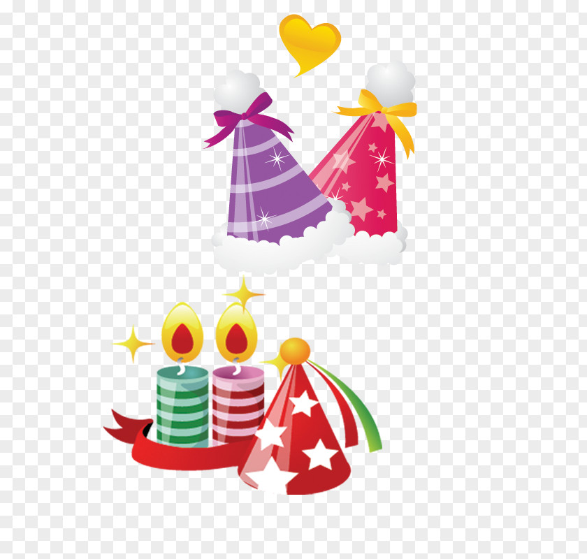 Christmas Hat Candle Santa Claus ICO Gift Icon PNG