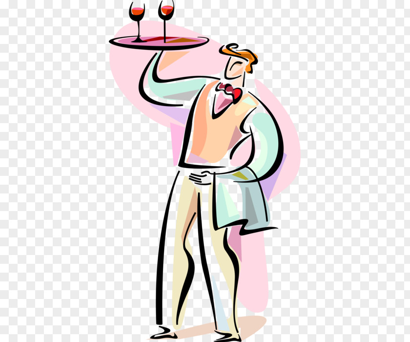 Hospitality Illustration Clip Art Waiter Drink Royalty-free PNG
