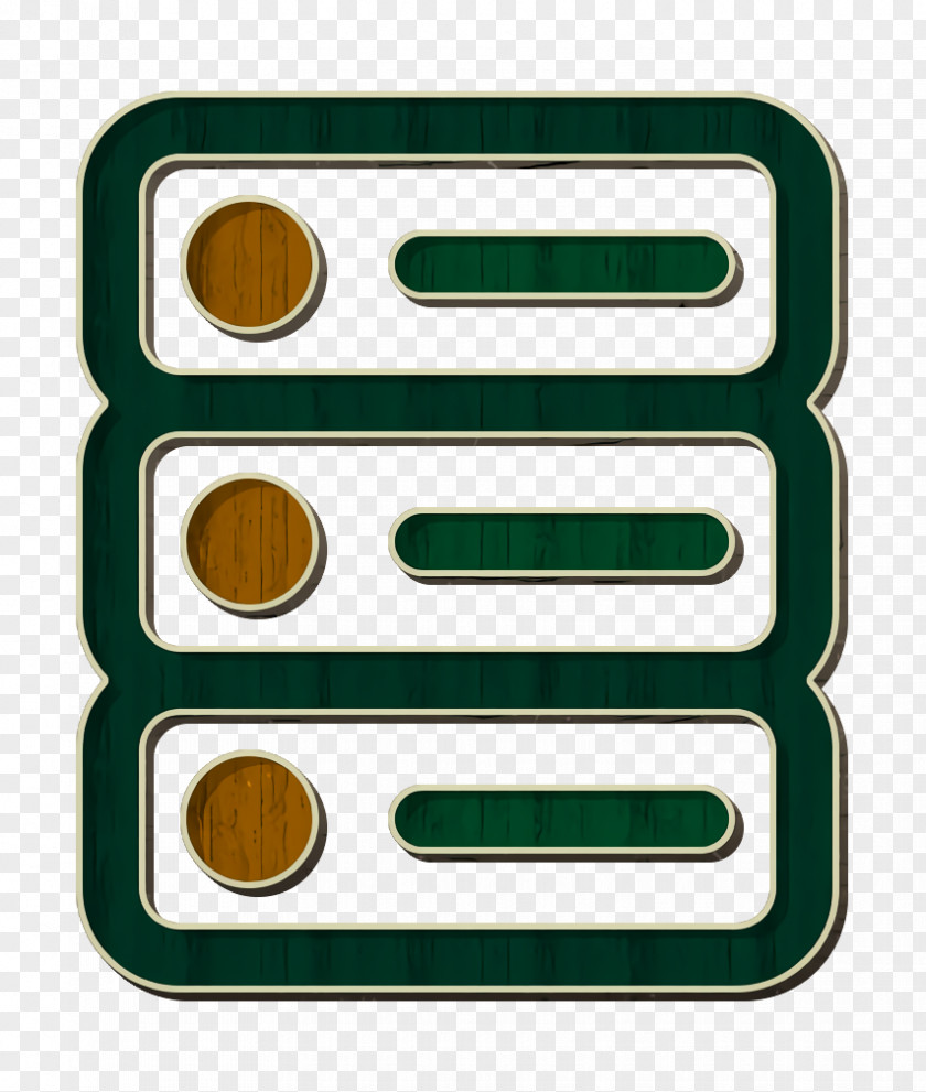 Rectangle Green Big Data Icon Database Network PNG