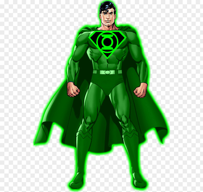 Superman Red Scarf Green Lantern Corps Sinestro Hal Jordan PNG