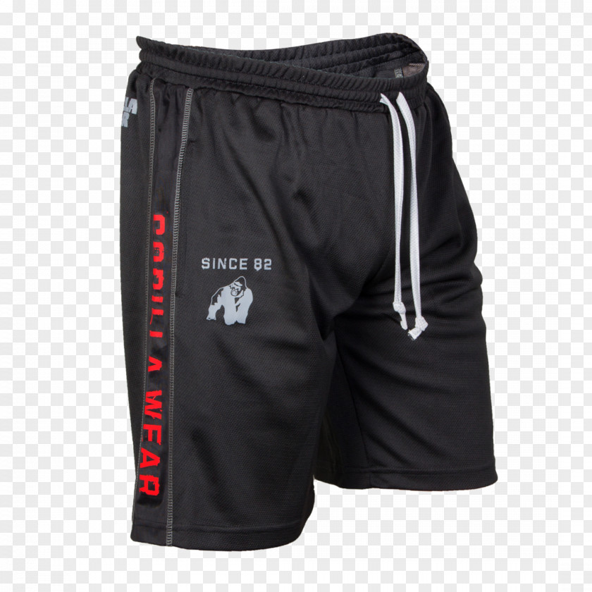Black Gorilla Shorts Clothing T-shirt Pants PNG