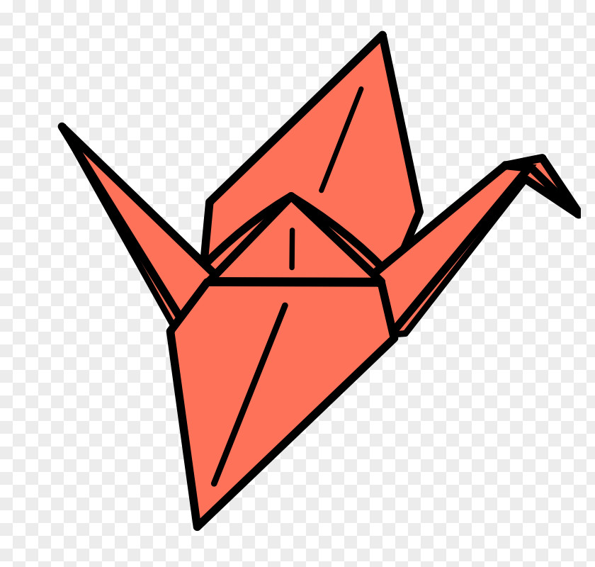Crane Orizuru Origami Clip Art PNG