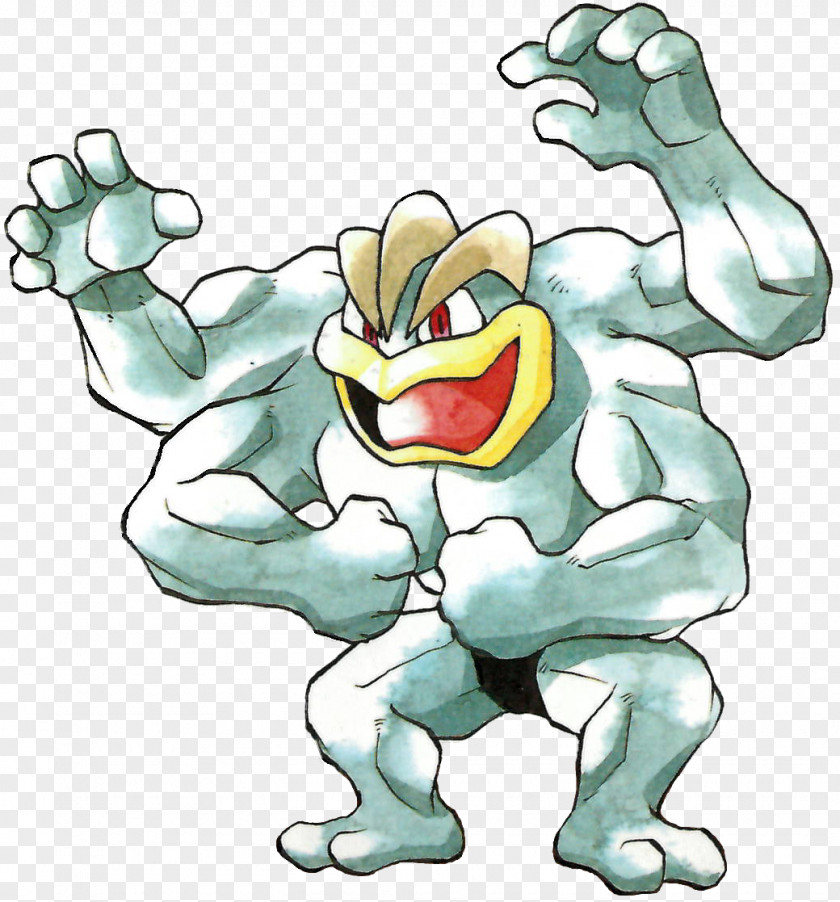 Hitmonchan Pokémon Red And Blue Machamp Concept Art PNG