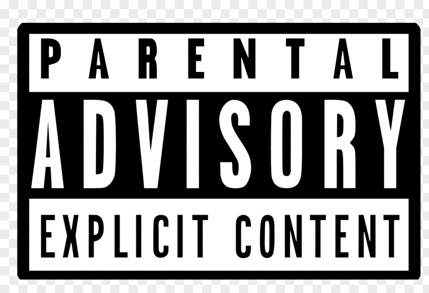 Parental Advisory Transparent Logo Sticker Label PNG