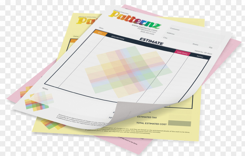 Business Printing Invoice Paper Service PNG