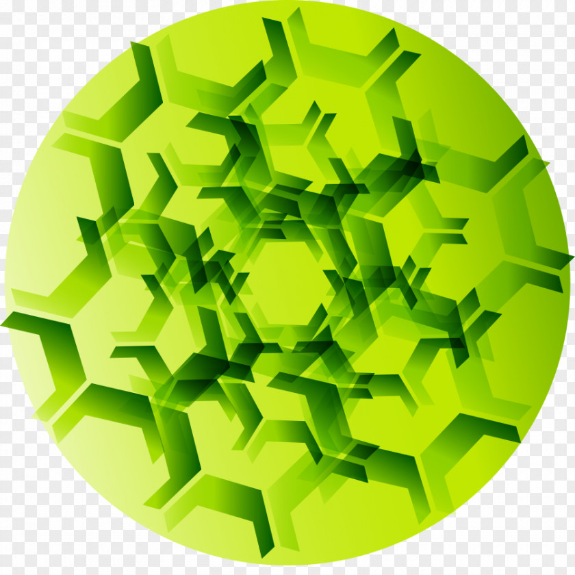 Vector Gorgeous Green Technology PNG