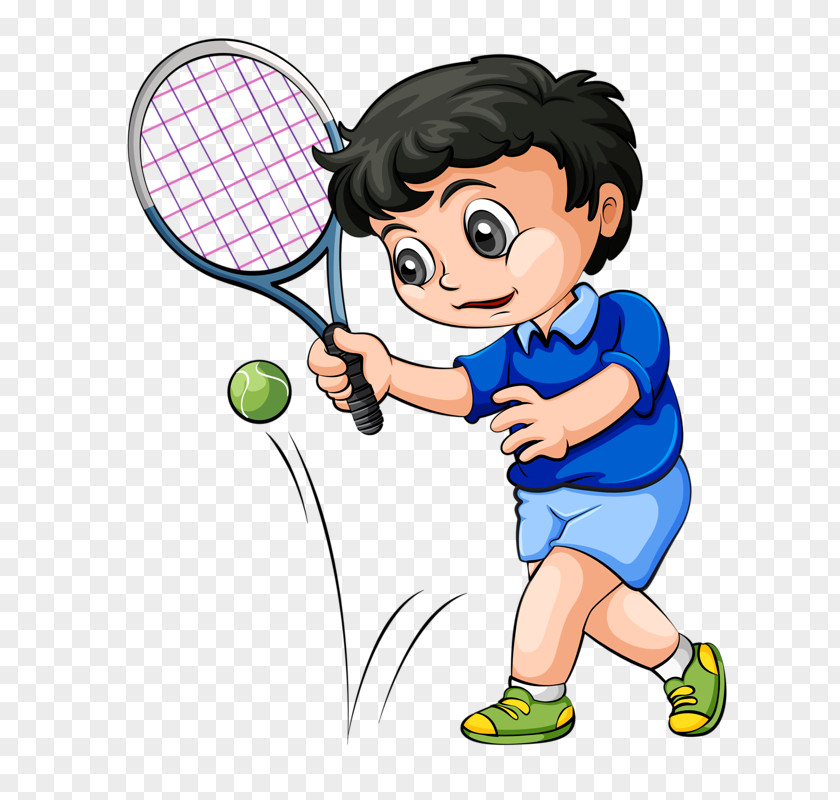 Baseball Boy Tennis Cartoon Play Stock Illustration PNG