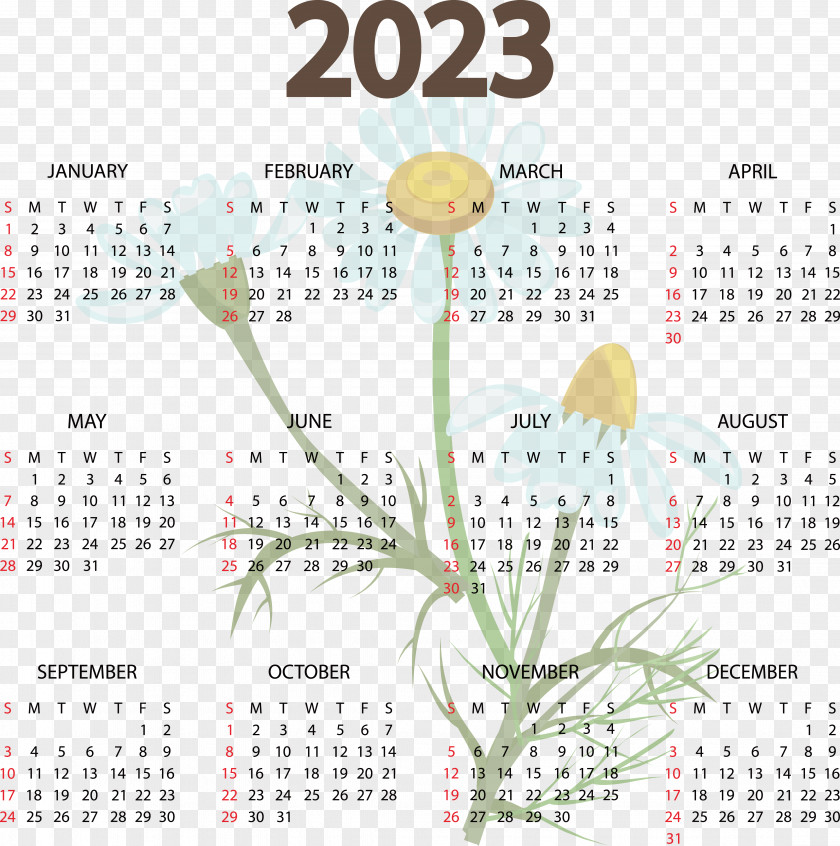 Calendar Week 2023 Chronology Names Of The Days Of The Week PNG